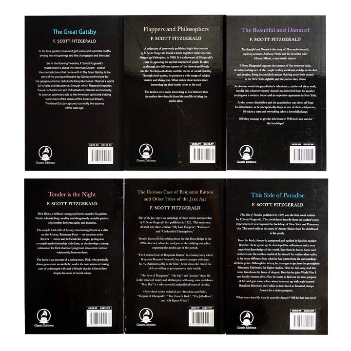 The F. Scott Fitzgerald's 6 Books Collection Box Set - Fiction - Paperback