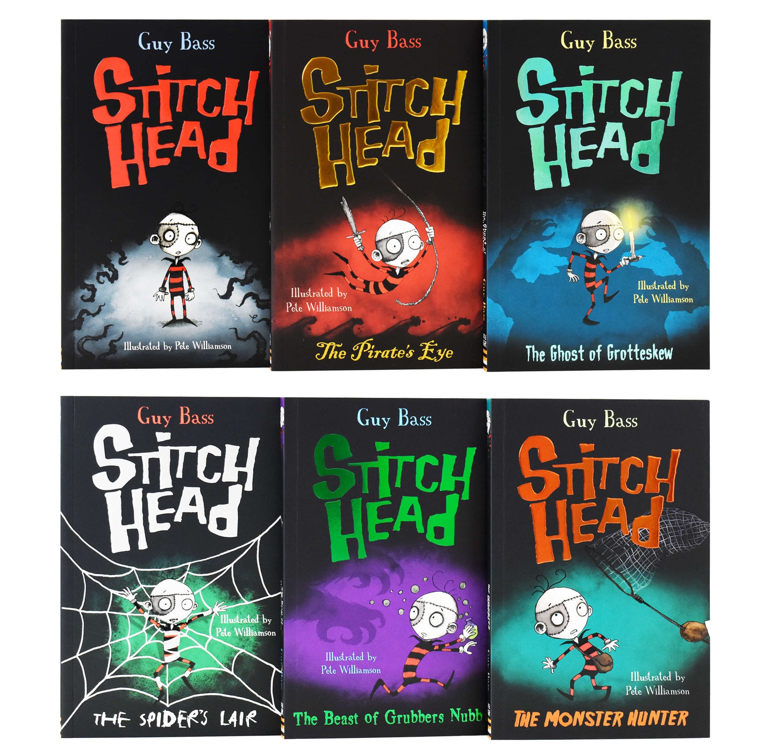 Stitch Head Series By Guy Bass 6 Books Collection Set - Ages 9-14 - Paperback