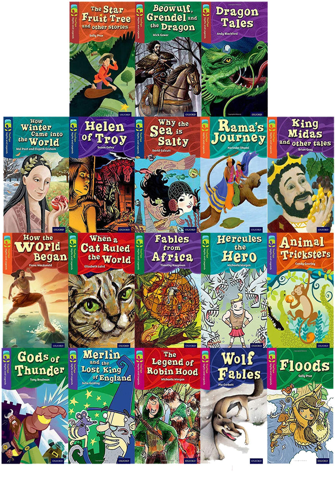 Treetops Myths and Legends Collection 18 Books Set - Ages 7+ - Paperback 7-9 Oxford University Press