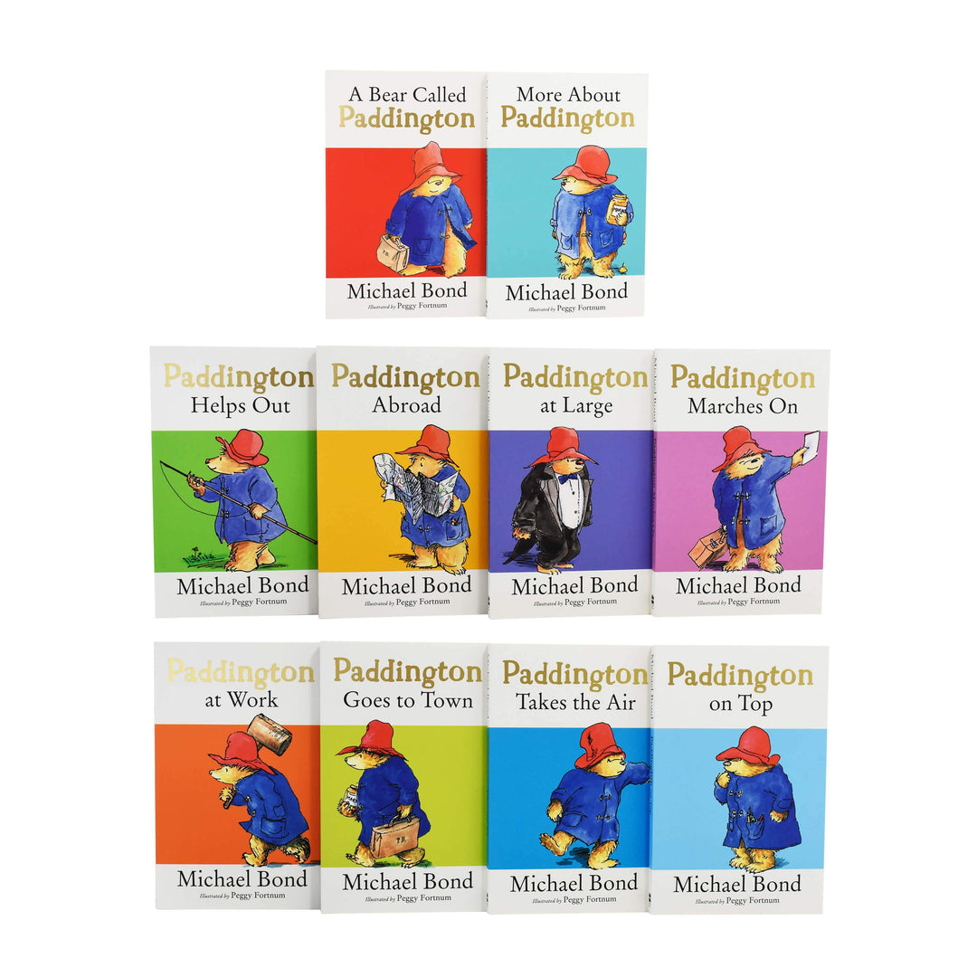 Paddington Bear Classic Collection 10 Books - Ages 5-7 - Paperback - Michael Bond 5-7 Harper Collins