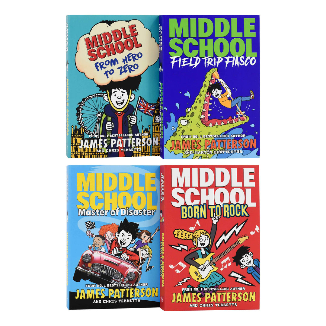 James Patterson Middle School 4 Books - Ages 9 -14 - Paperback 9-14 Arrow