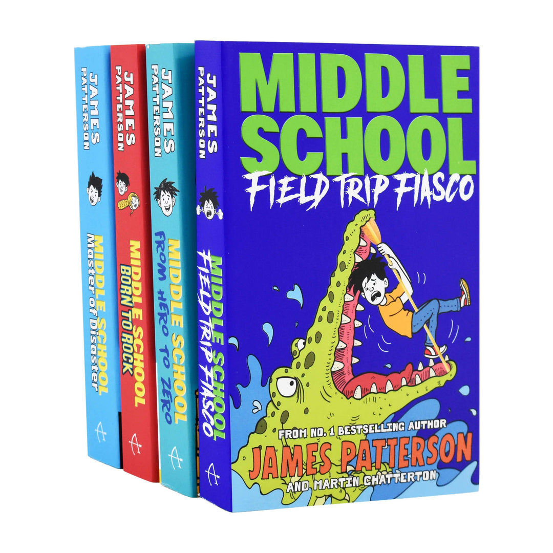 James Patterson Middle School 4 Books - Ages 9 -14 - Paperback 9-14 Arrow