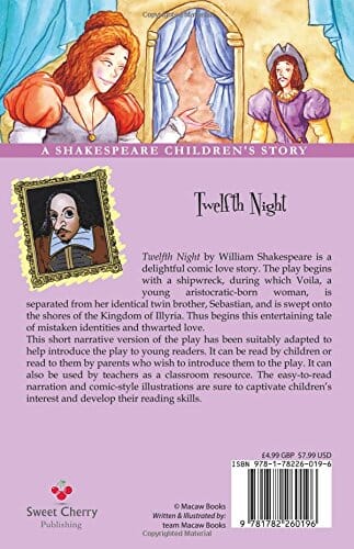 Twelfth Night: A Shakespeare Children's Story by Macaw Books - Ages 7-9 - Paperback