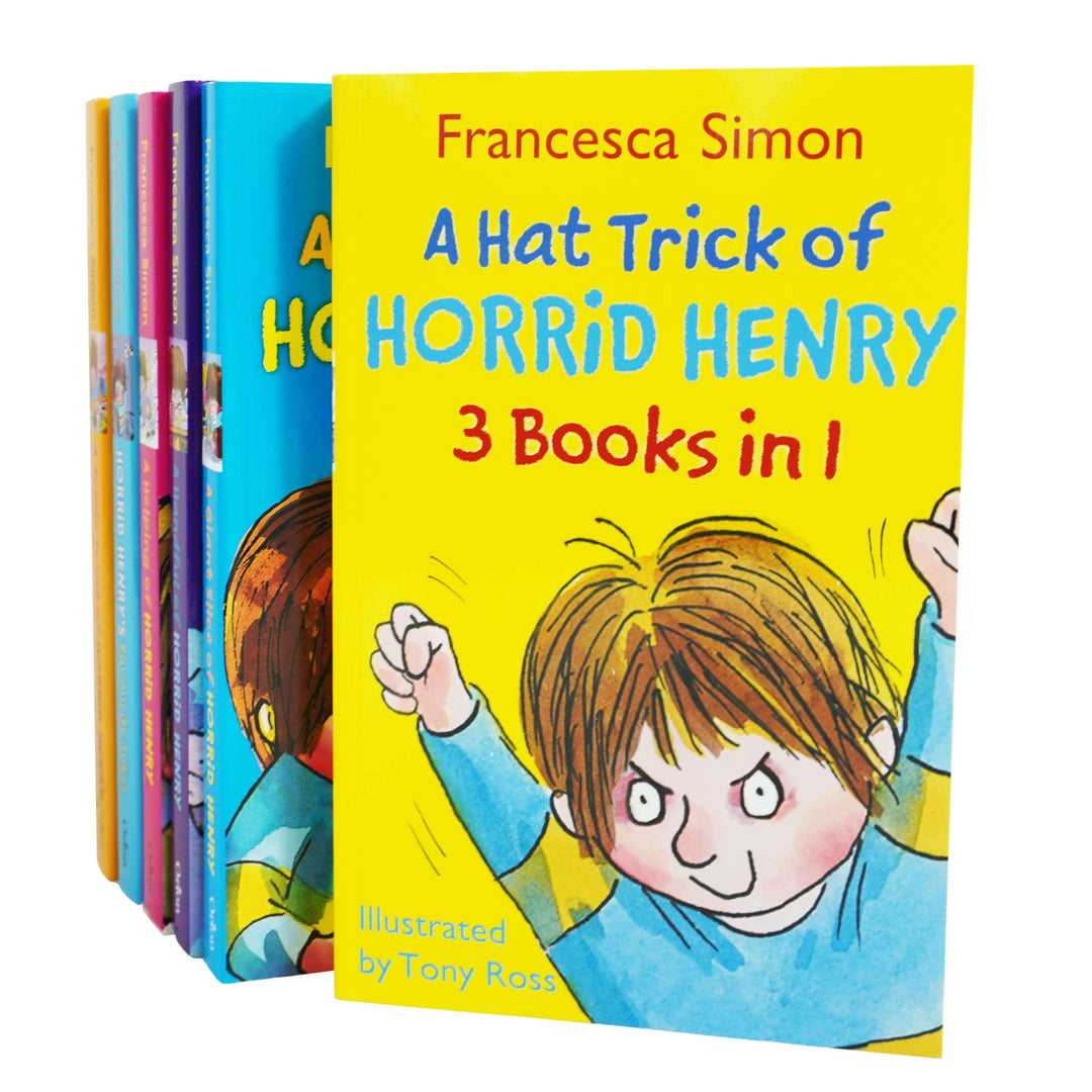 Horrid Henry Series Collection 18 Titles in 6 Books Set By Francesca Simon - Ages 5-7 - Paperback 5-7 Orion Books