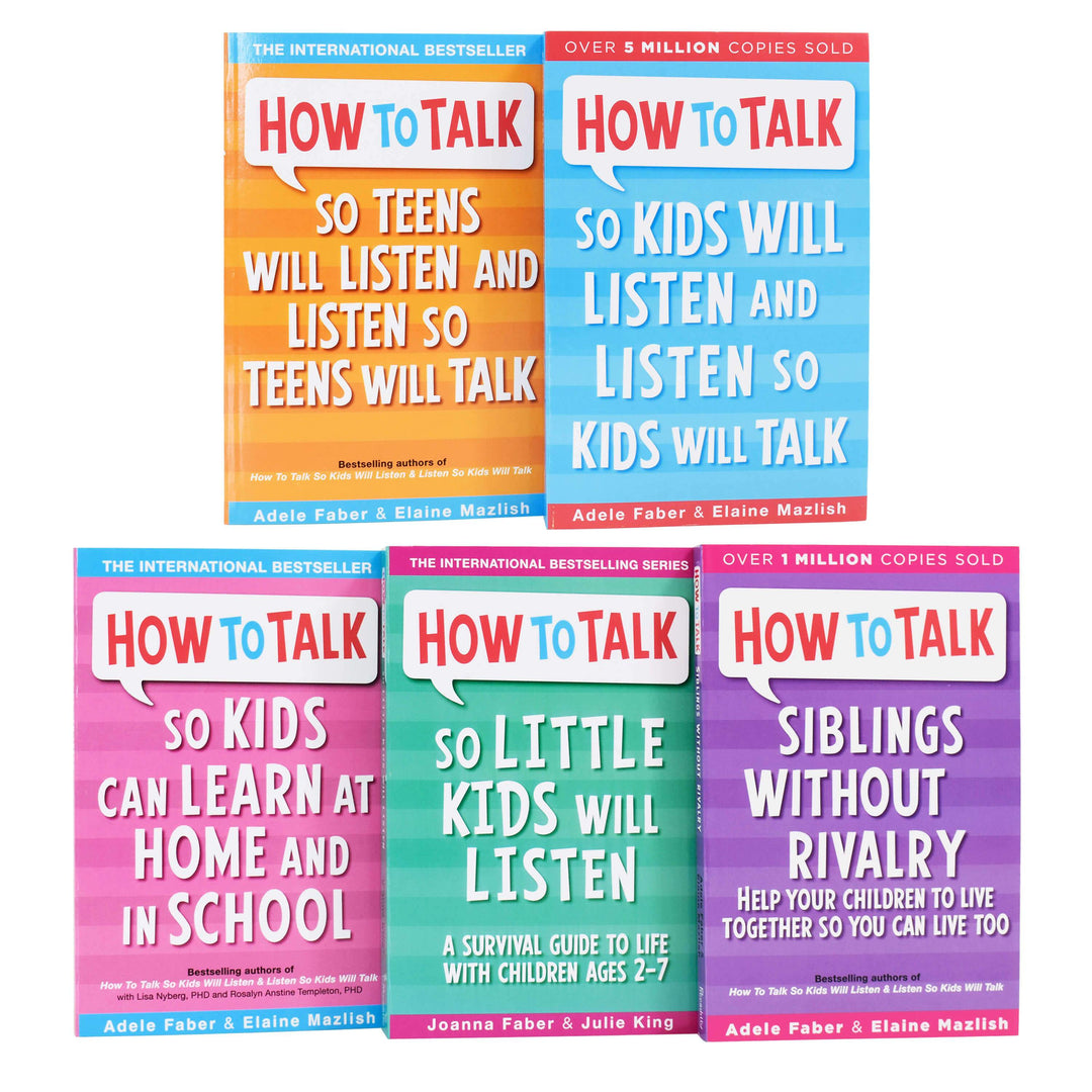 How to Talk Series 5 Books Set By Adele Faber & Elaine Mazlish - Non Fiction - Paperback Non Fiction Piccadilly Press