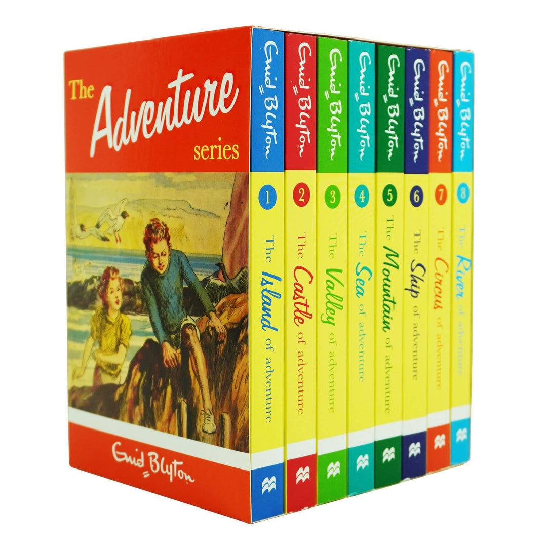 The Adventure Series 8 Book Collection Set By Enid Blyton - Ages 9-14 - Paperback 9-14 Pan Macmillan