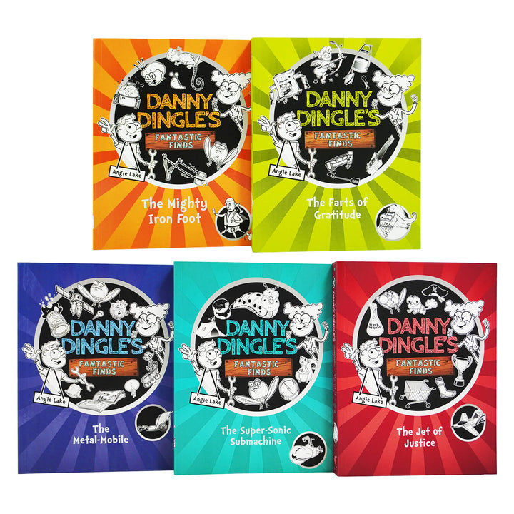 Danny Dingle's Fantastic Finds 5 Books Box Set By Angie Lake - Ages 7-9 - Paperback 7-9 Sweet Cherry Publishing