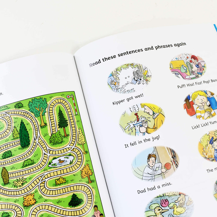 Read With Oxford Phonics Biff Chip And Kipper 4 Books Collection Set- (Stage 1) by Roderick Hunt & Alex Brychta - Ages 3-4 - Paperback