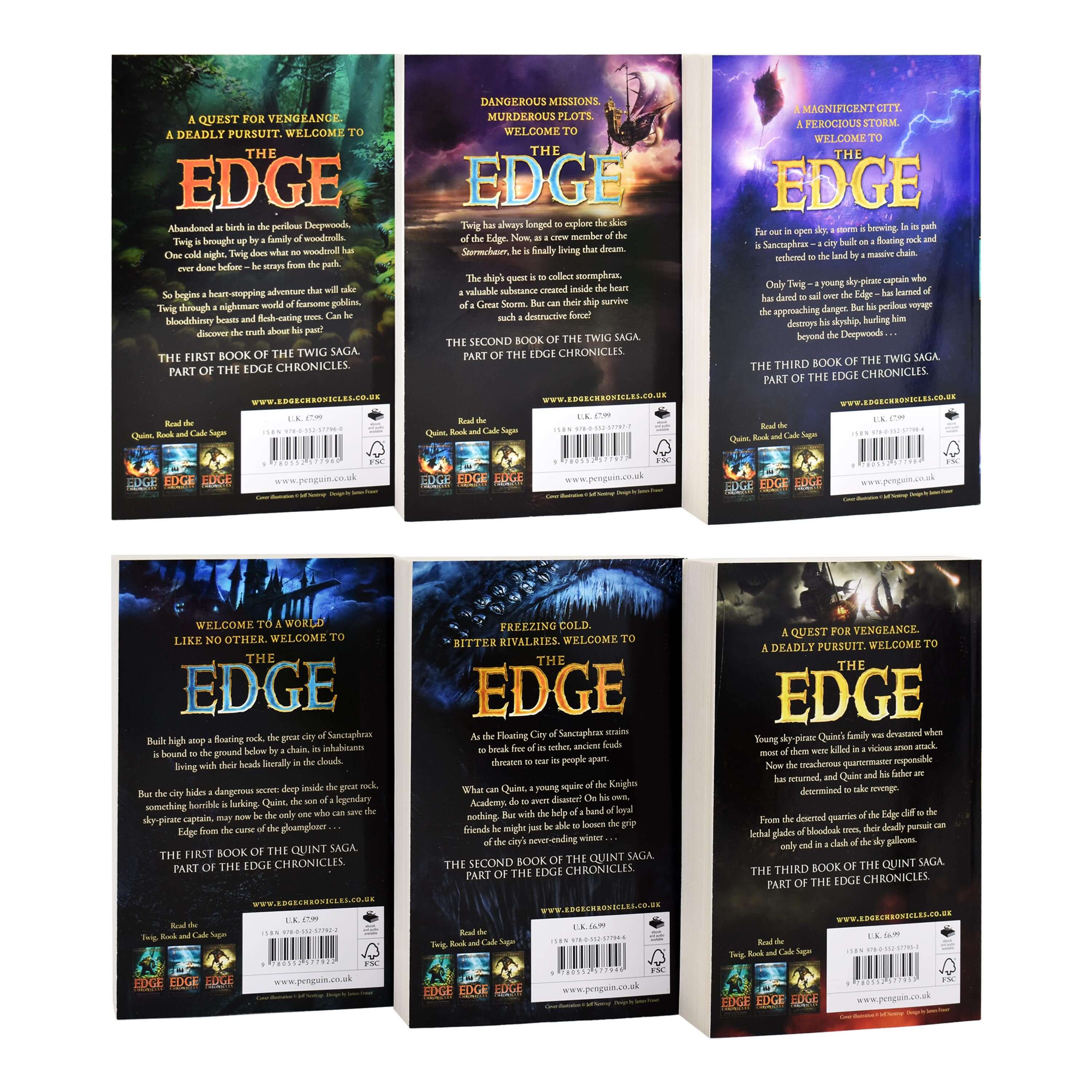 The Edge Chronicles By Paul Stewart - 6 Books – American