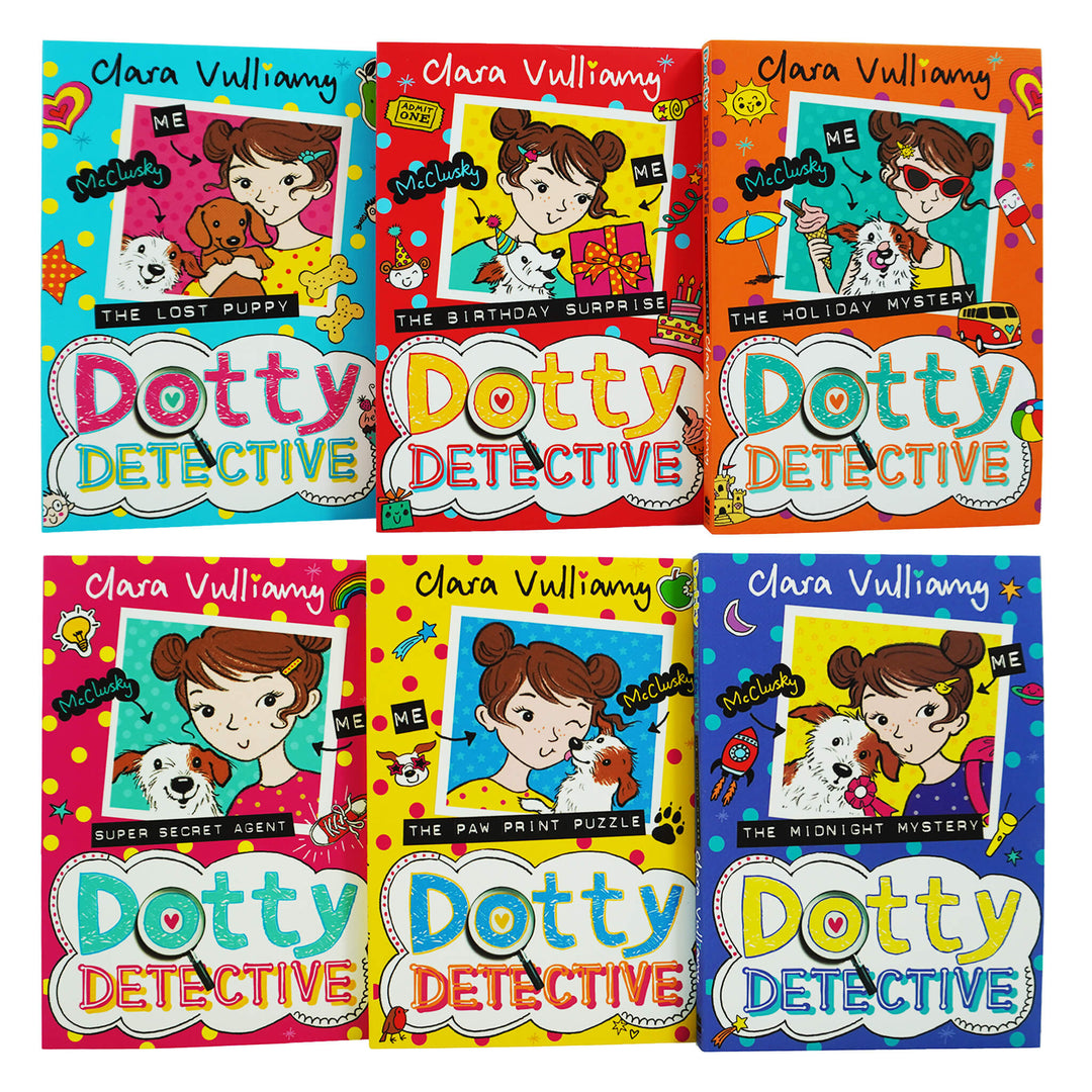 Dotty Detective 6 Books Collection Set By Clara Vulliamy - Ages 7+ - Paperback 7-9 Harper Collins