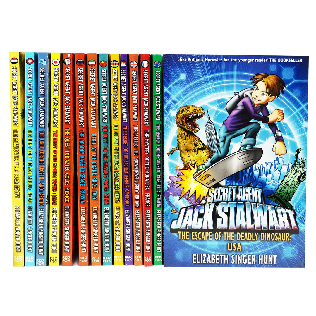 Secret Agent Jack Stalwart Collection By Elizabeth Singer Hunt 14 Books Set - Ages 5+ - Paperback 5-7 Red Fox