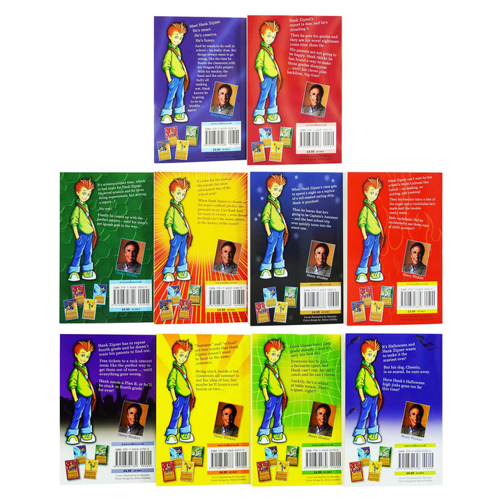 Hank Zipzer 10 Books Box Set Collection by Henry Winkler and Lin Oliver - Ages 7-9 - Paperback 7-9 Walker Books Ltd