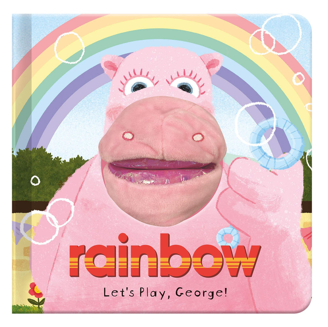 Let's Play, George! Cute and cuddly hand puppet Book for bedtime reading: Rainbow Hand Puppet Fun By Kellie Jones - Ages 3-5 - Board Books 0-5 Sweet Cherry Publishing