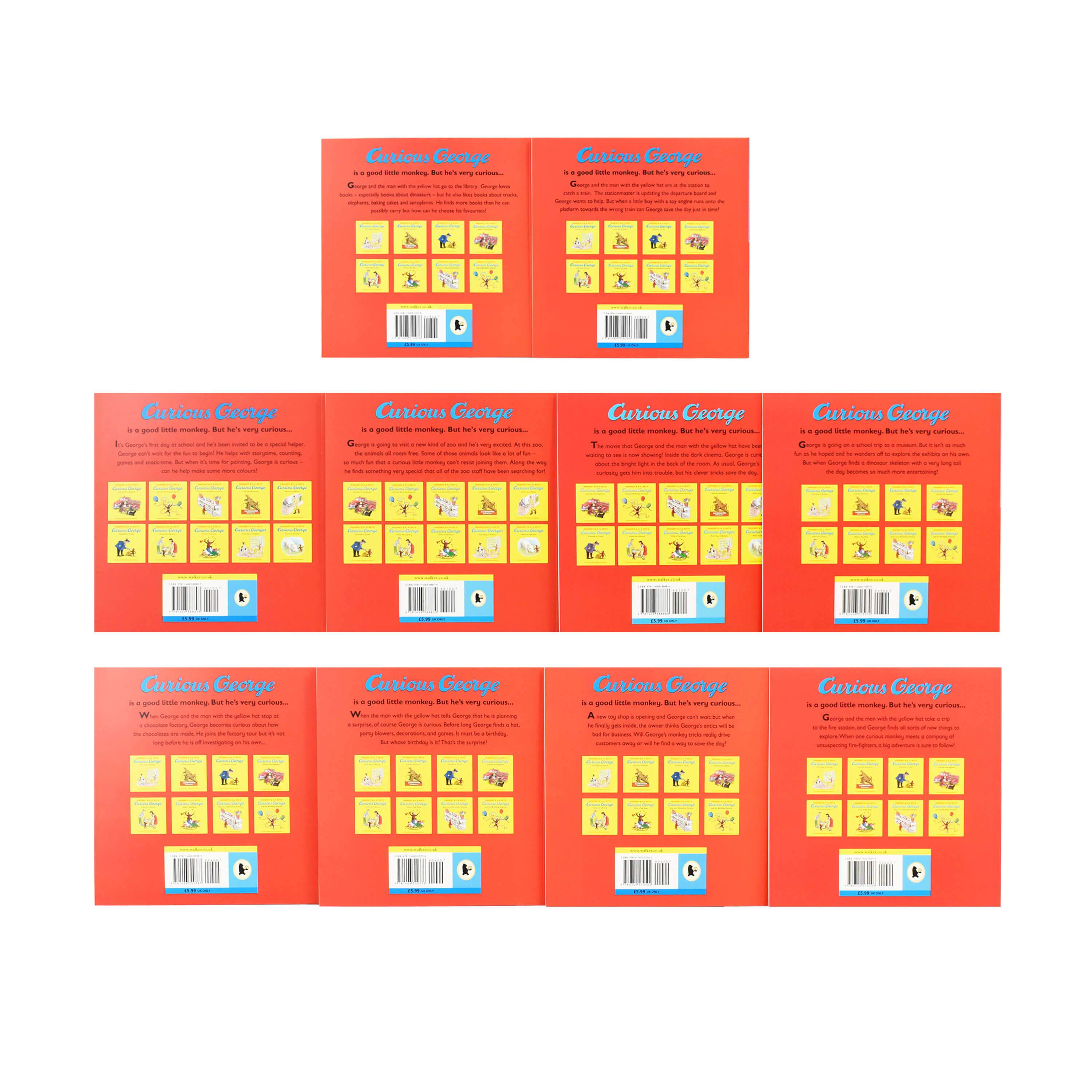 Curious George 10 Picture Books Box Set – American Bookworm