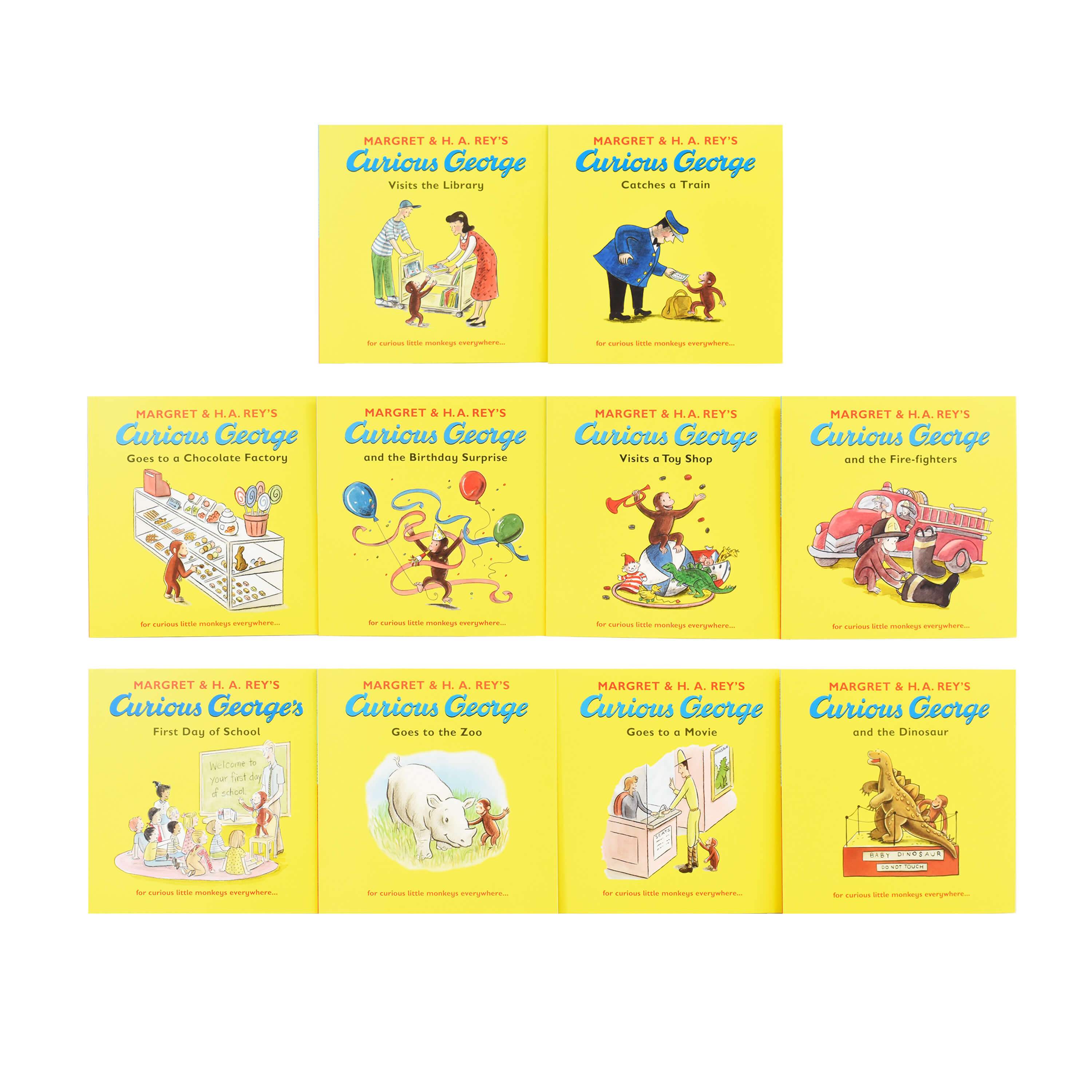 Curious George 10 Picture Books Box Set – American Bookworm Curious George 10 Picture Books Box Set – American Bookworm