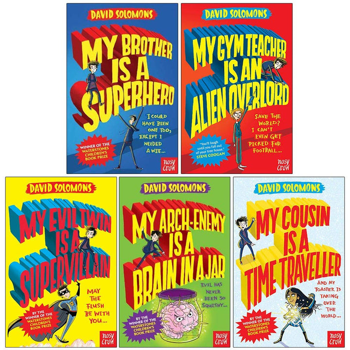 My Brother is a Superhero Series 5 Books Collection By David Solomons - Ages 9-14 - Paperback