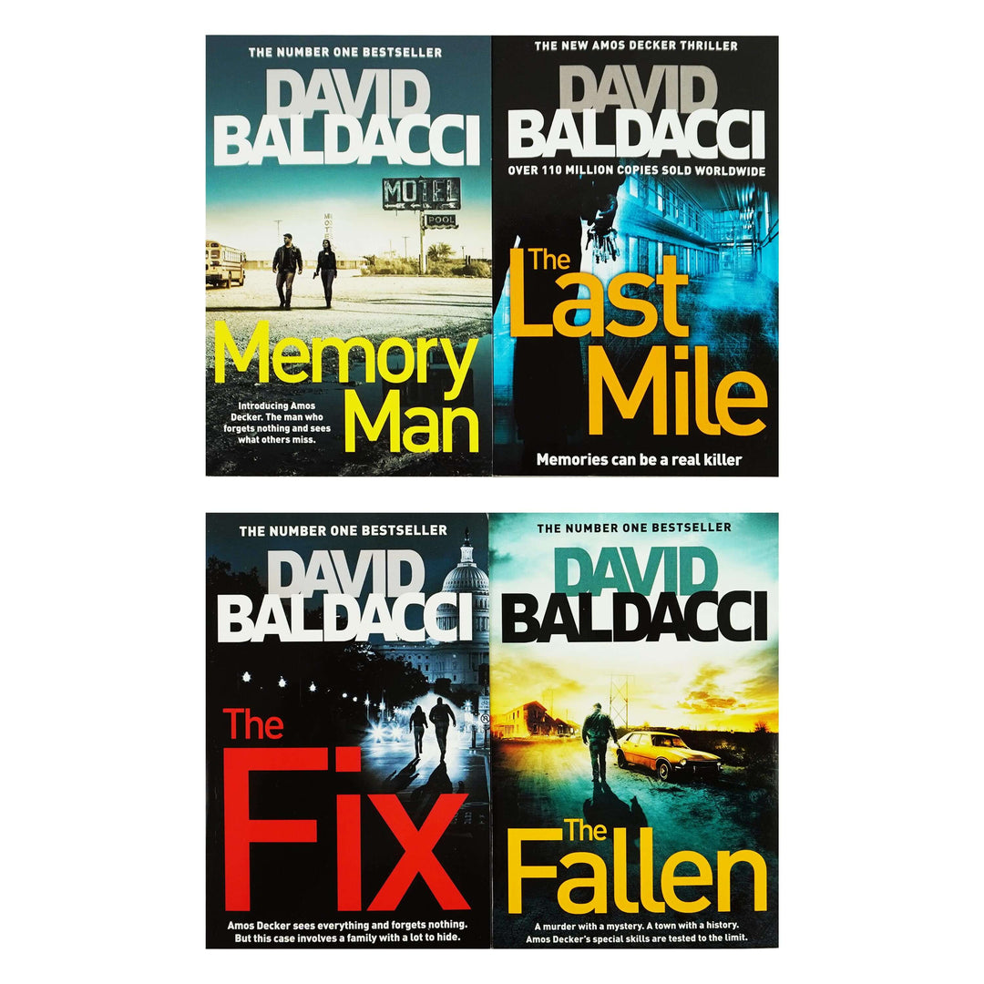 David Baldacci Amos Decker Series 4 Books Collection Set - Ages 18+ - Paperback Fiction Pan Macmillan