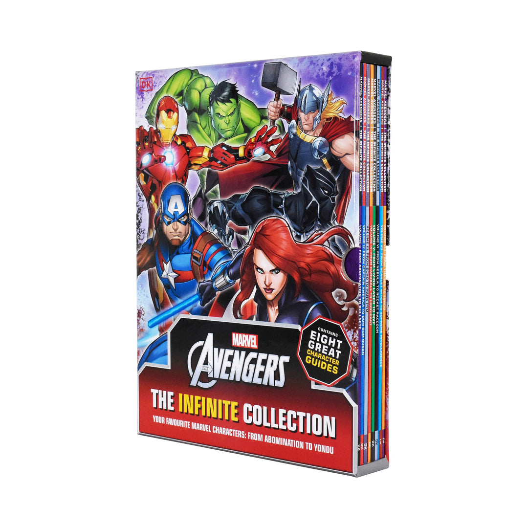 Marvel Avengers The Infinite Collection Character Guides Volume 1 - 8 Books Collection Box - Paperback - Age 5-7 5-7 DK Children