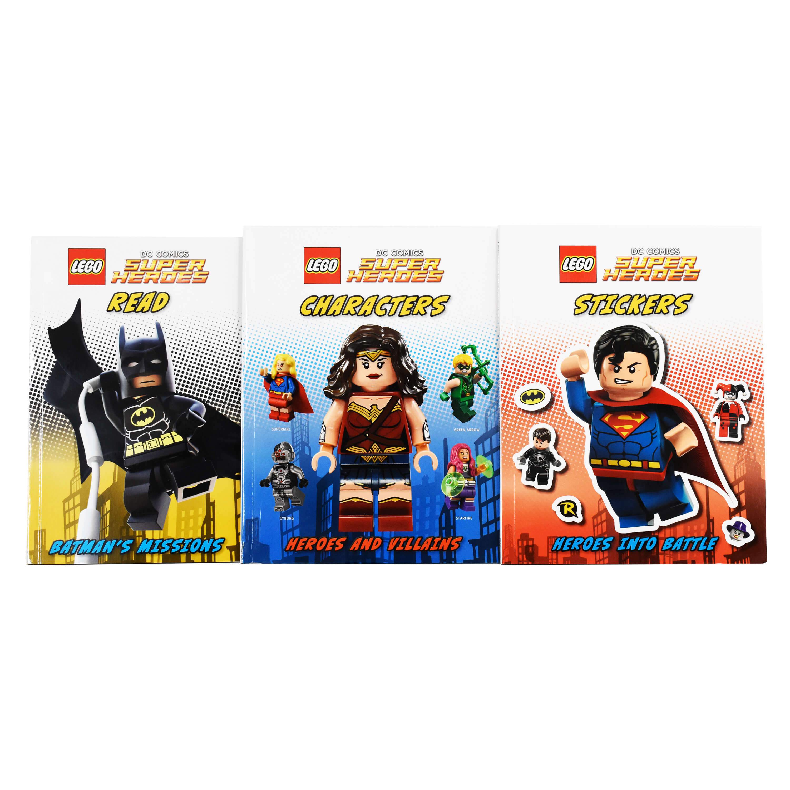 ブランド Bargain SUPER BOOK 　まとめ 3冊 Lego DC Comics Super Heroes Folder Fun include 4 Books - Age 7-9