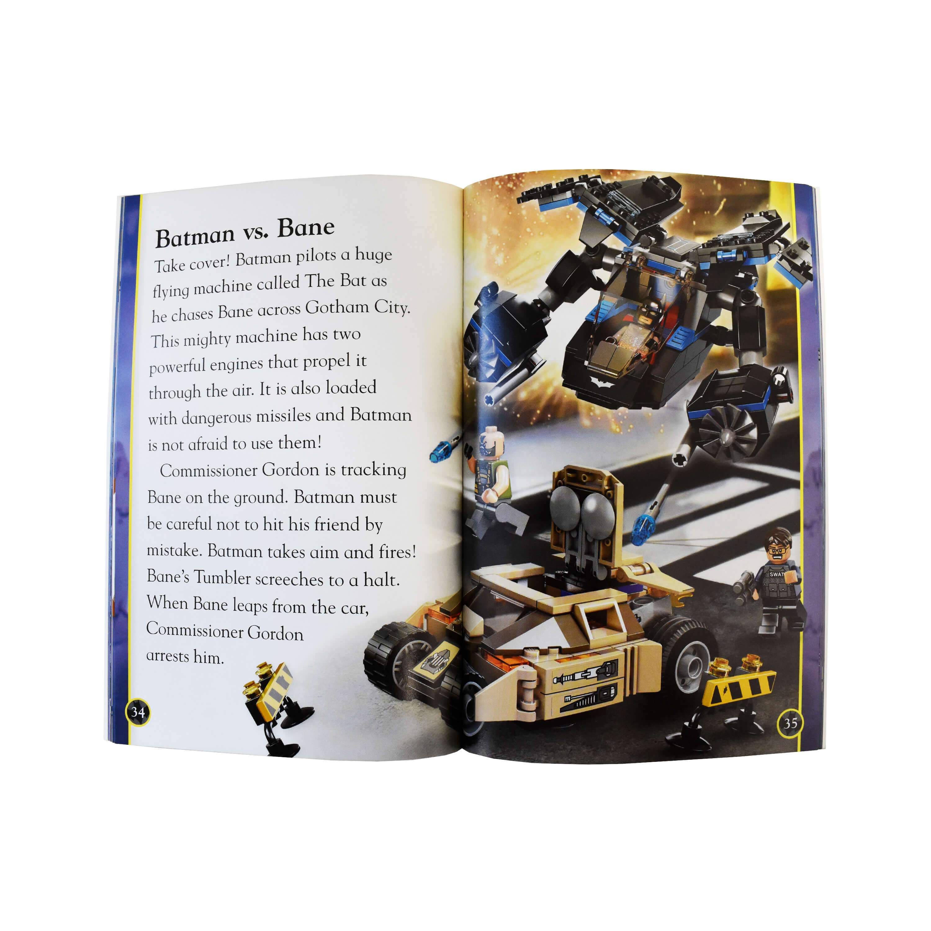 Lego DC Comics Super Heroes Folder Fun include 4 Books - Age 7-9
