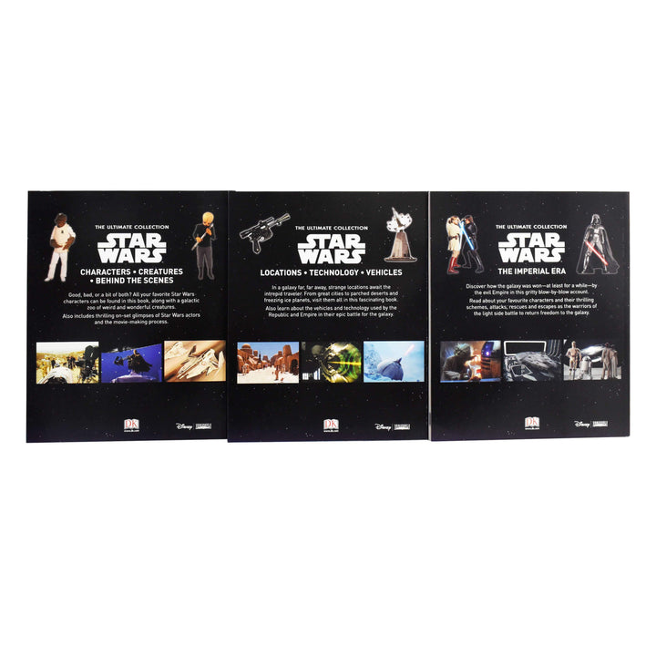 The Ultimate Star Wars Collection 3 Books Set with Poster and stickers- Hardback - Age 7-9 7-9 DK Publishing Ltd