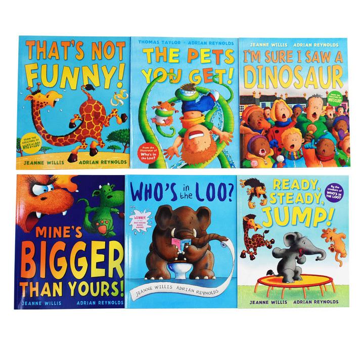 Jeanne Willis & Adrian Reynolds 6 Picture Books Collection Set - Ages 2+ - Paperback