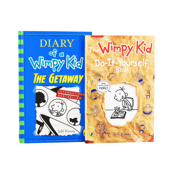 Diary of a Wimpy Kid The Getaway & Do-It-Yourself 2 Books Collection By Jeff Kinney - Age 7-9 7-9 Penguin