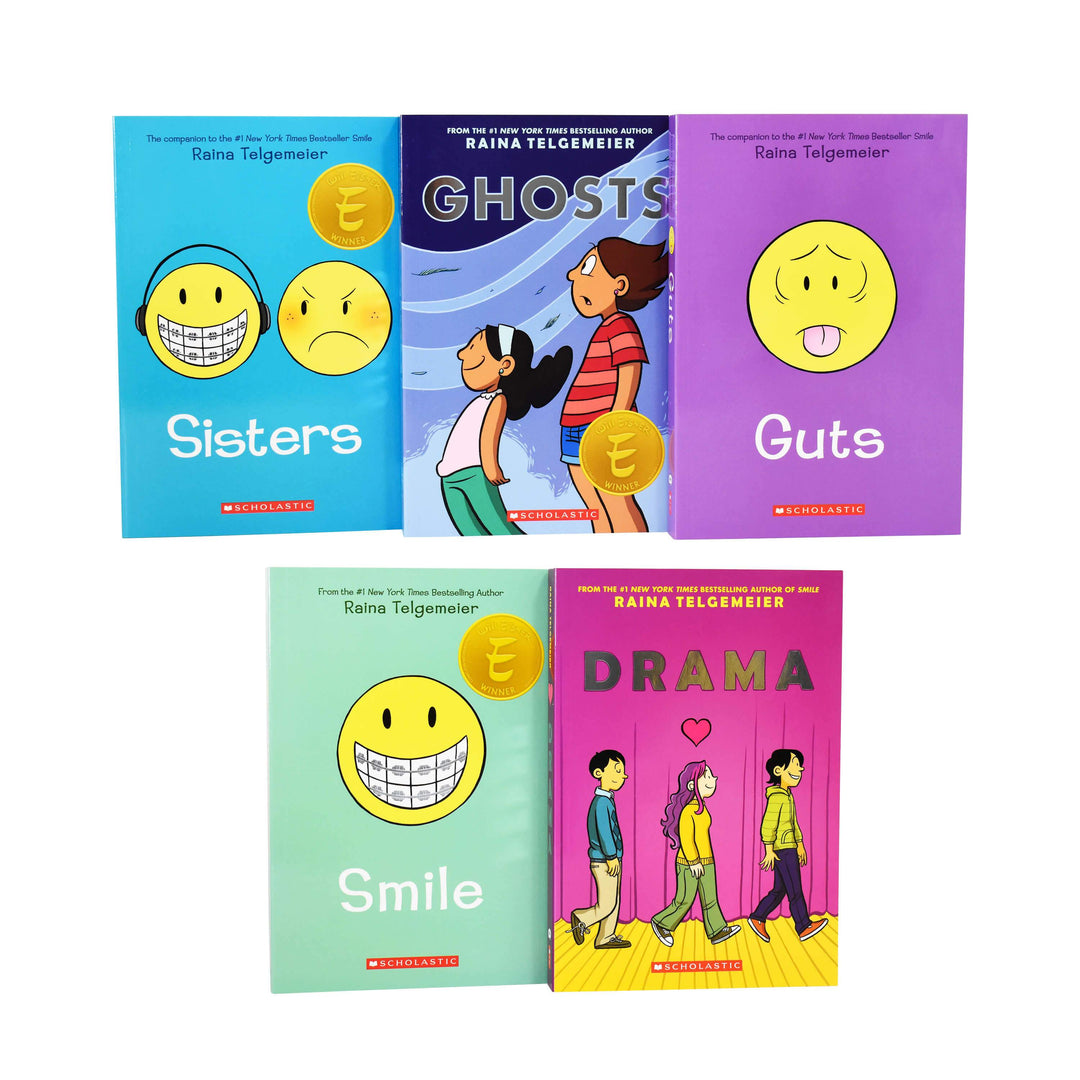 Raina Telgemeier 5 Books Collection Graphic Novels Box Set - Ages 9+ - Paperback