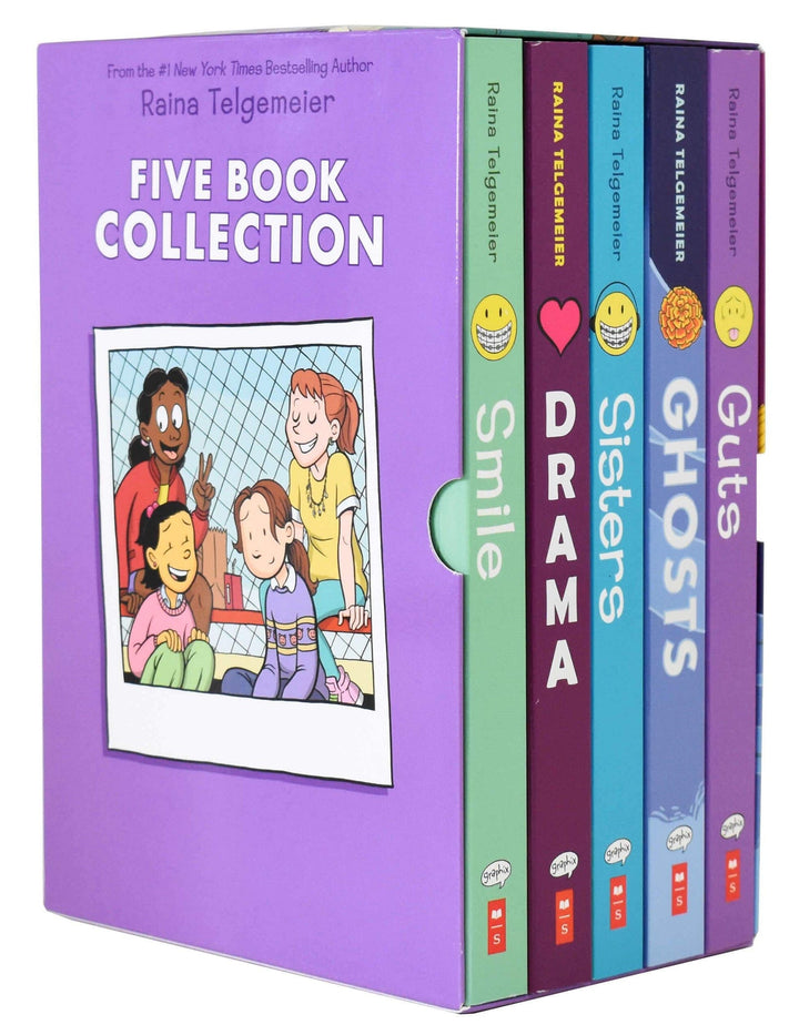 Raina Telgemeier 5 Books Collection Graphic Novels Box Set - Ages 9+ - Paperback