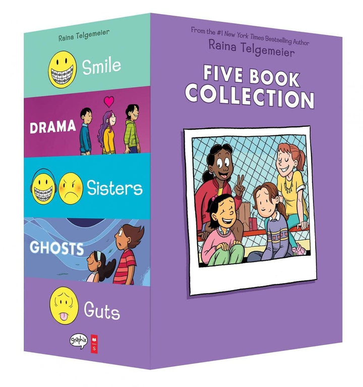 Raina Telgemeier 5 Books Collection Graphic Novels Box Set - Ages 9+ - Paperback