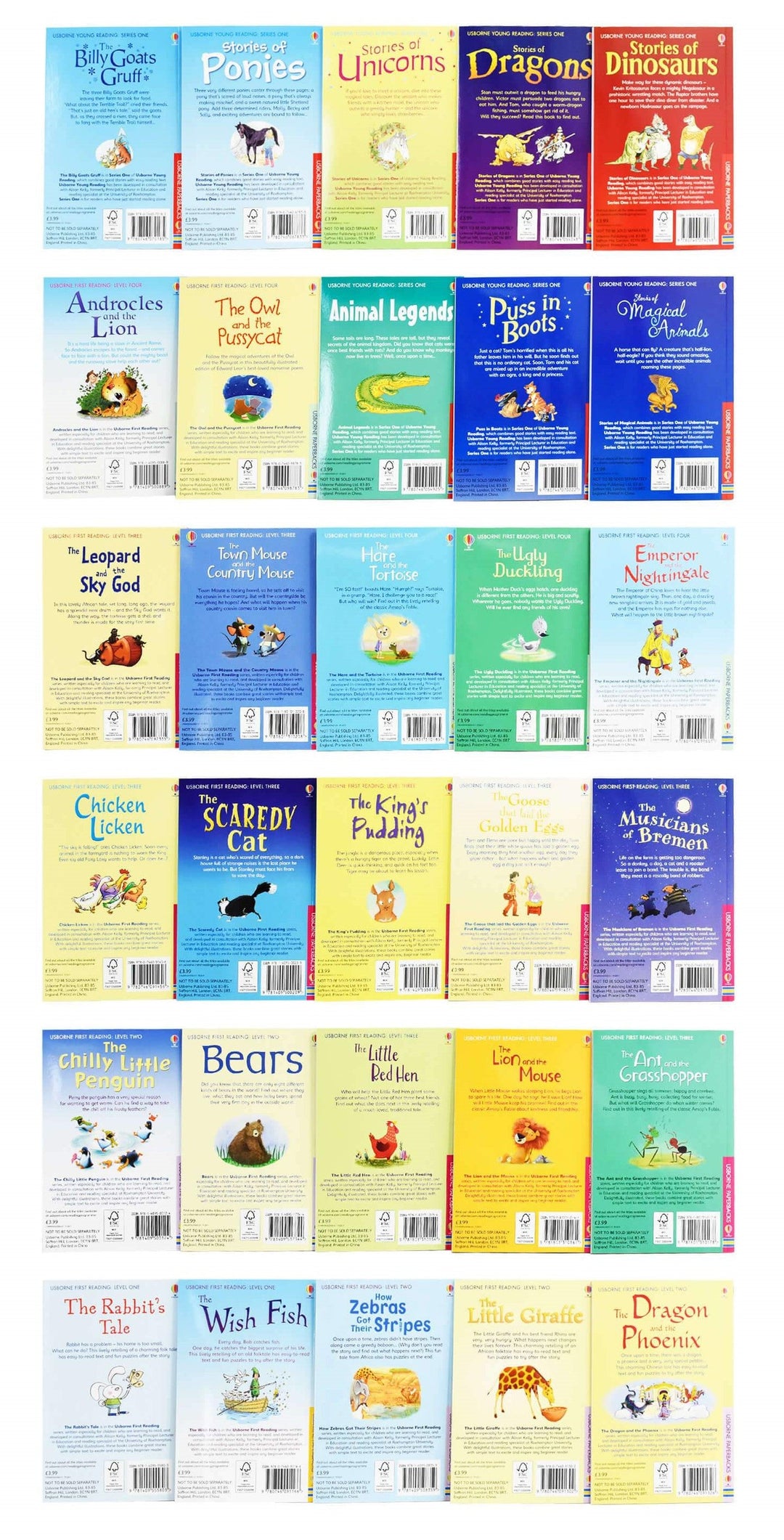 Usborne My Animal Stories Reading Library 30 Books Collection Box Set - Ages 5-7 - Paperback