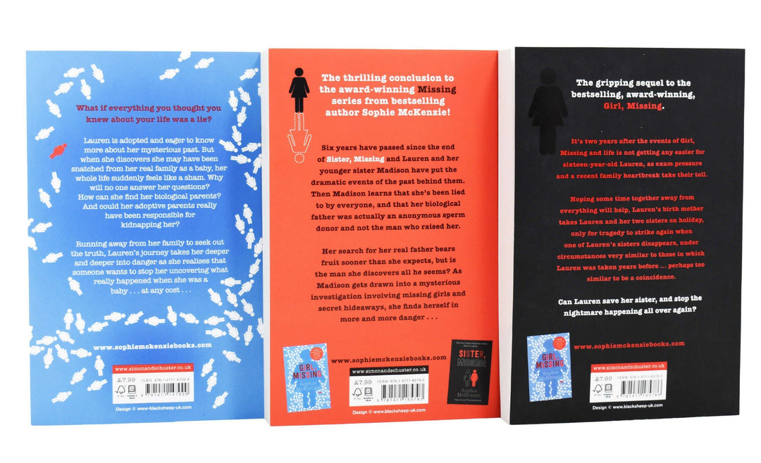 Sophie McKenzie Missing Series 3 Books Collection - Ages 12+ - Paperback