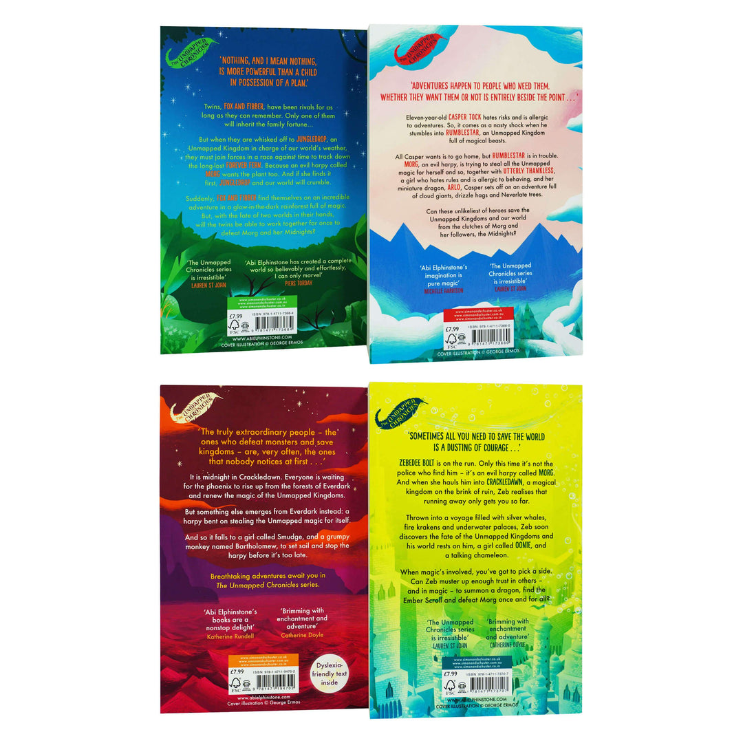 The Unmapped Chronicles by Abi Elphinstone 4 Books Collection Set - Ages 8+ - Paperback