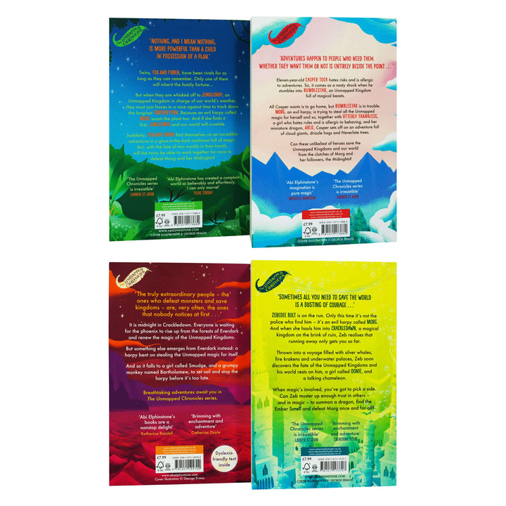 The Unmapped Chronicles by Abi Elphinstone 4 Books Collection Set - Ages 8+ - Paperback