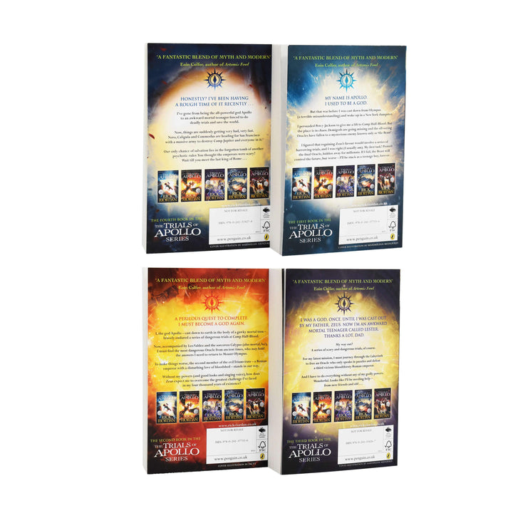 Rick Riordan Trials of Apollo Collection 4 Books Box Set- Ages 9-14 - Paperback 9-14 Penguin