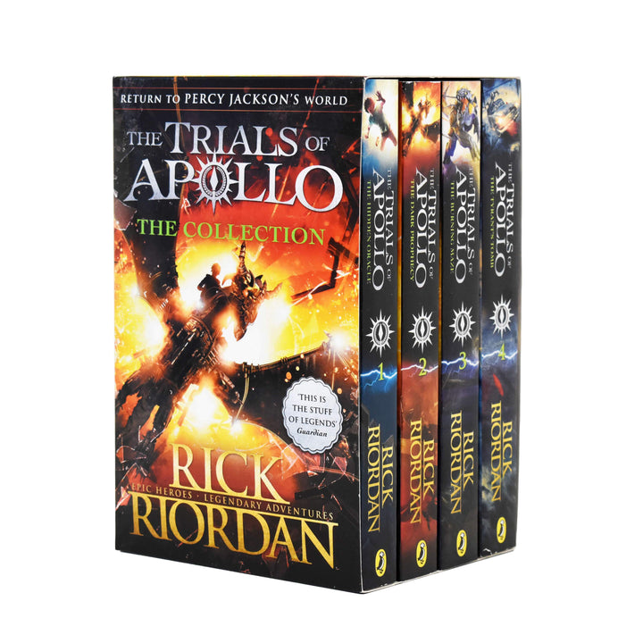 Rick Riordan Trials of Apollo Collection 4 Books Box Set- Ages 9-14 - Paperback 9-14 Penguin