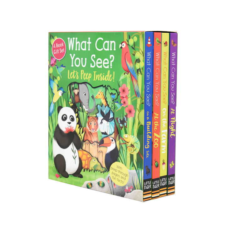 What Can You See Lets Peep Inside 4 Books Set by Little Tiger - Ages 0-5 - Boardbooks 0-5 Little Tiger