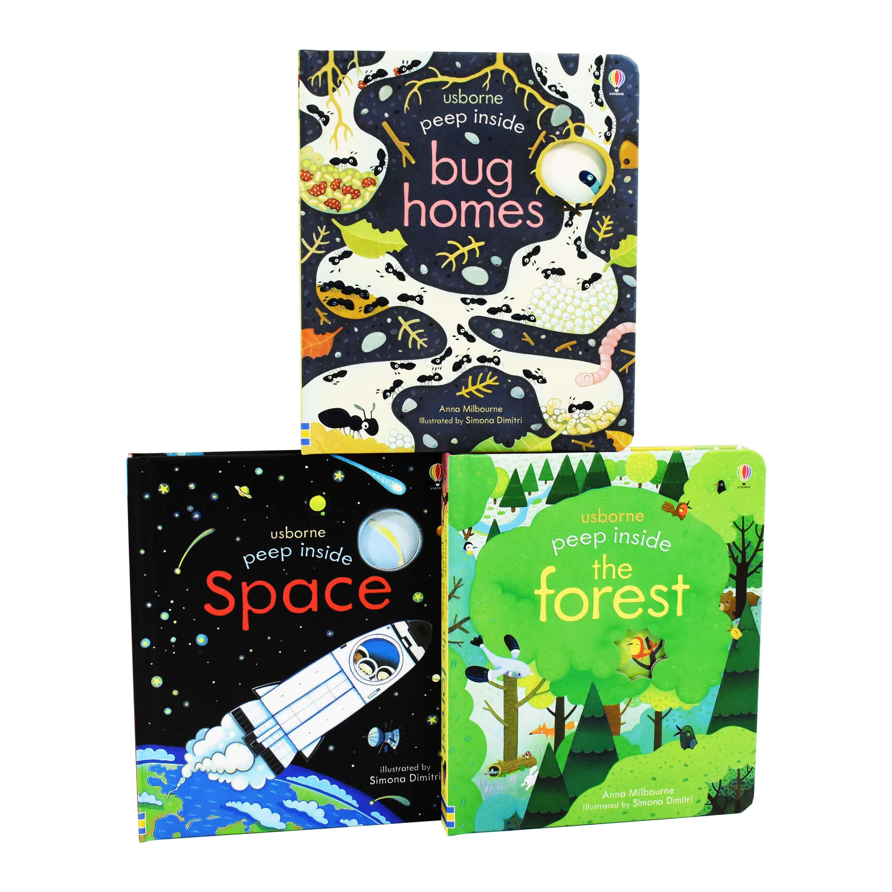 Usborne Peep Inside 3 Books By Anna Milbourne – American Bookworm