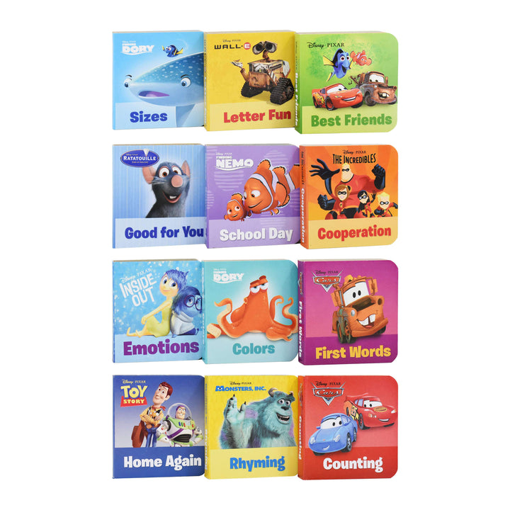 Disney Pixar My First Library 12 Book Set - Ages 0-5 - Board Book 0-5 PI Kids