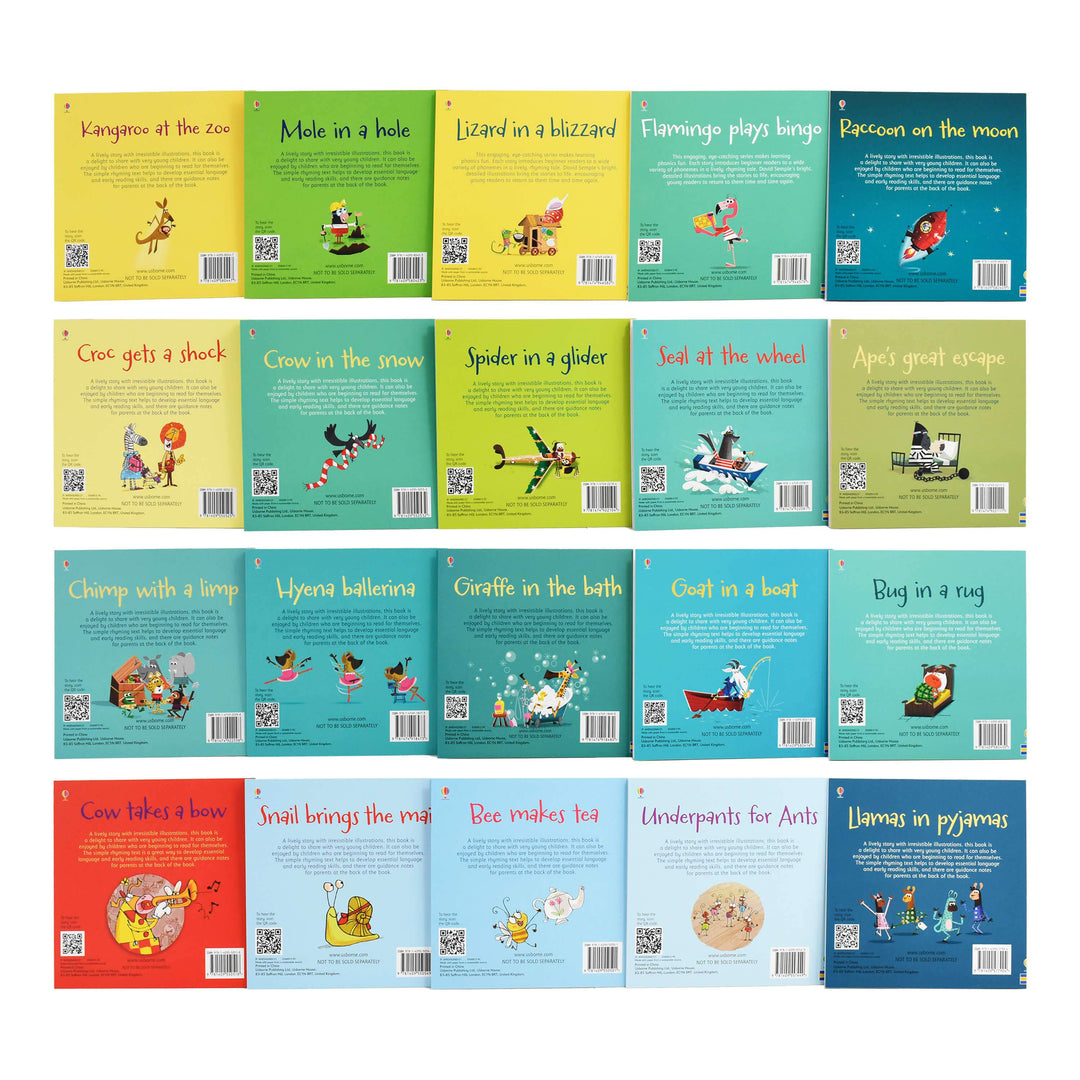 Usborne First Phonics Reading Library 20 Books - Ages 0-5 - Paperback 0-5 Usborne Publishing