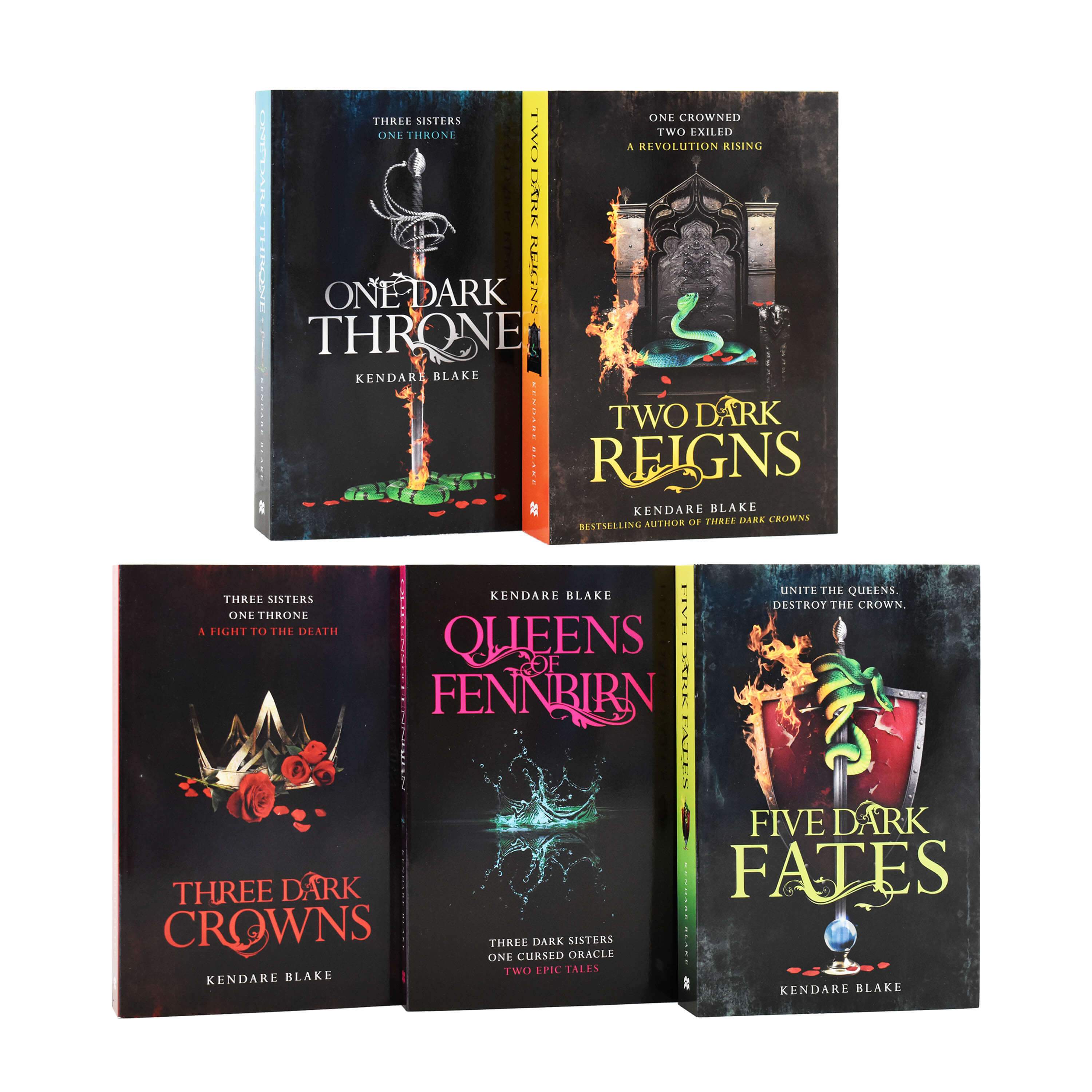 Three Dark Crowns Series Books 1 - 5 Collection Set by Kendare