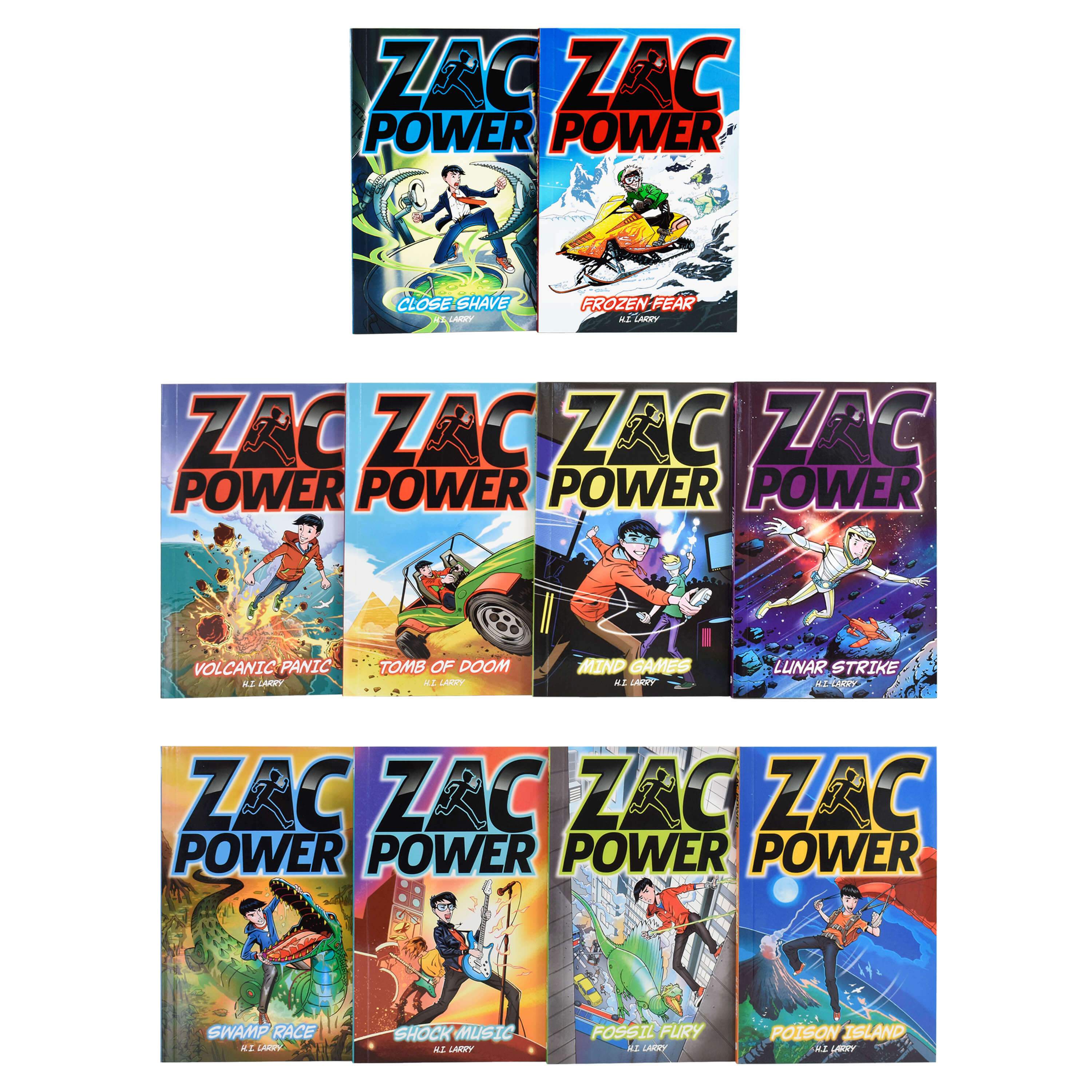 ZAC Power Zacs Top 10 Books Box by H.I.Larry – Ages 7-9