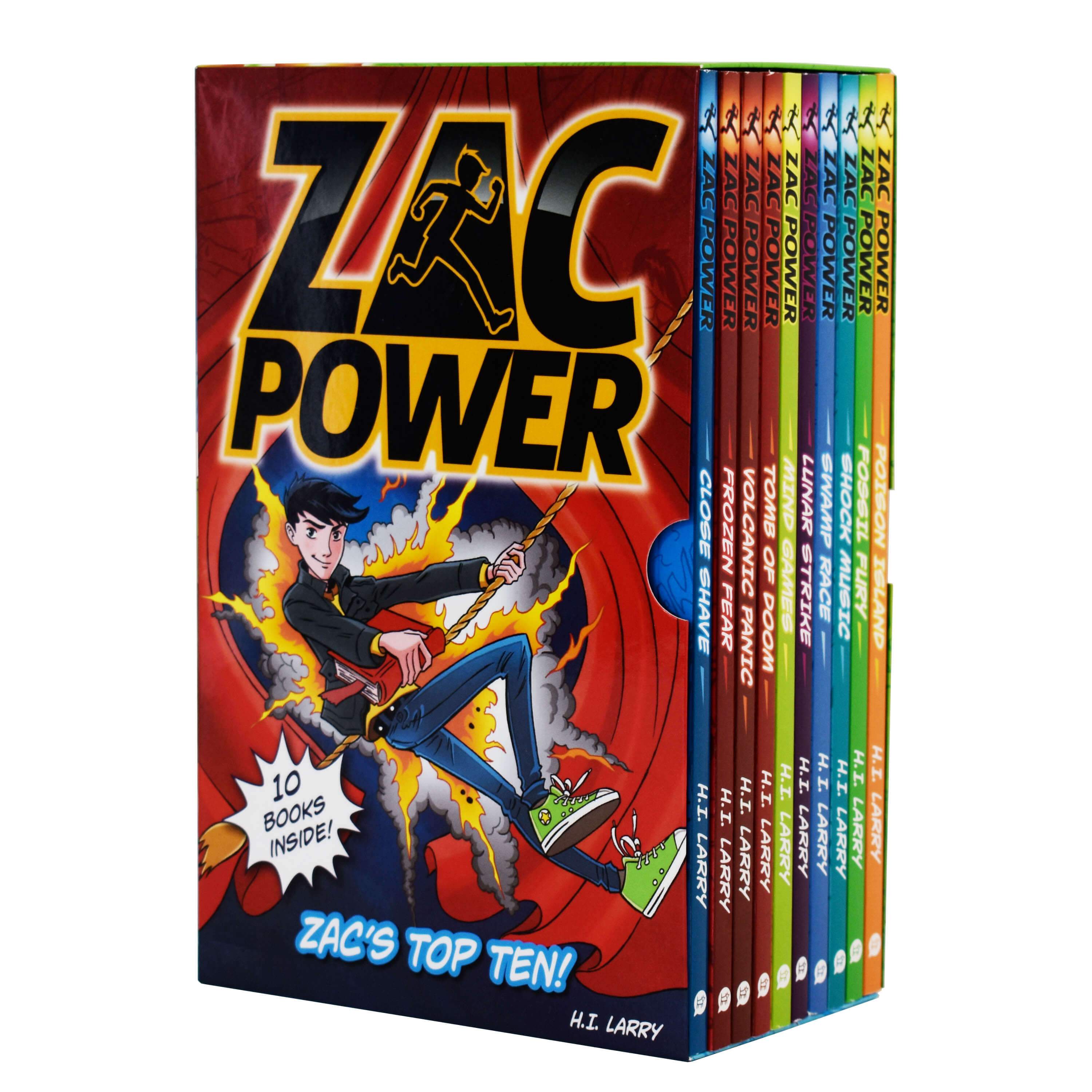 ZAC Power Zacs Top 10 Books Box by H.I.Larry – Ages 7-9