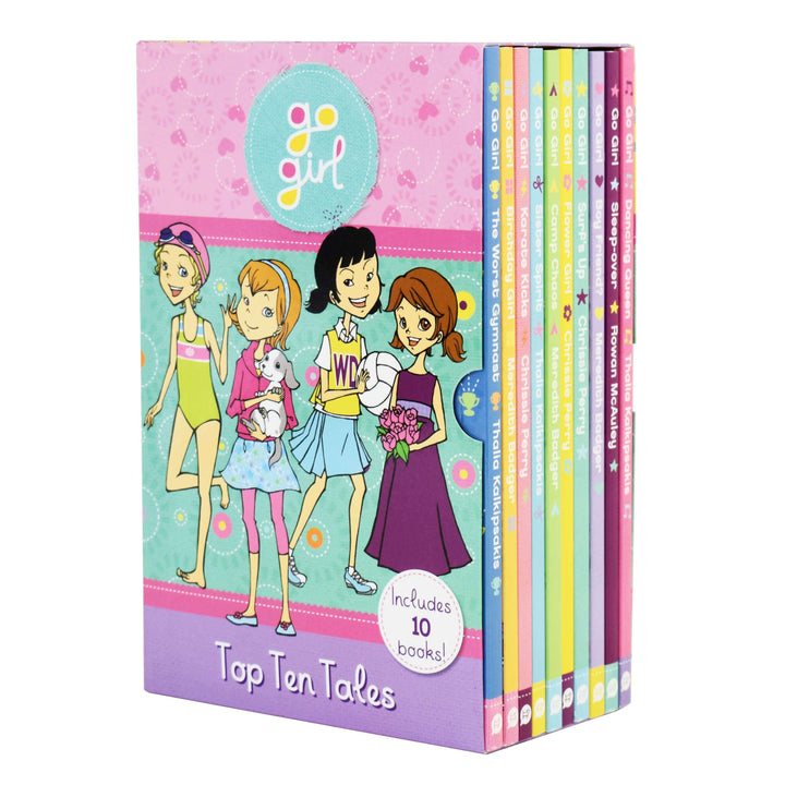 Go Girl Top Ten Tales 10 Books Box by H.I.Larry – Ages 7-9 – Paperback 7-9 HARDIE GRANT BOOKS