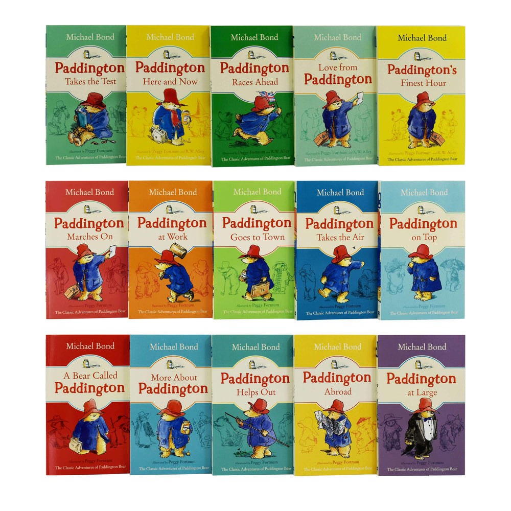 The Classic Adventures Of Paddington Bear 15 Books by Michael Bond– Ages 5-7 - Paperback 5-7 HarperCollins