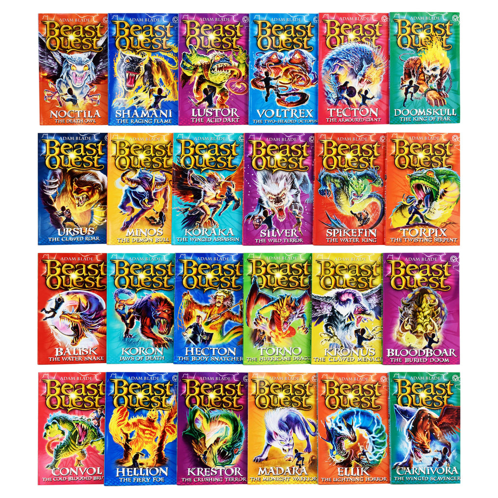Beast Quest Series 7 To 10 By Adam Blade 24 Books Collection Set