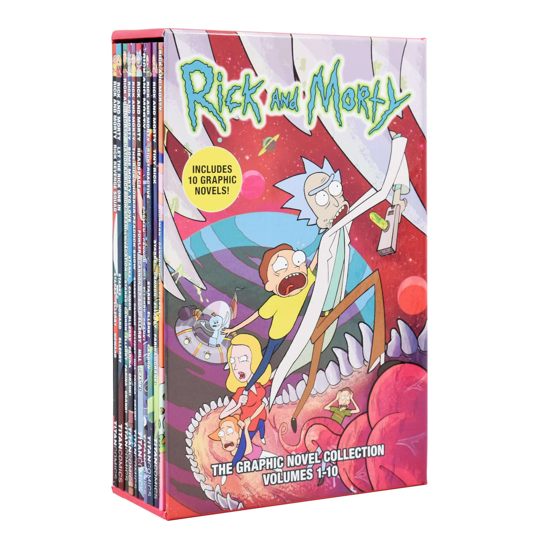 Rick and Morty Graphic Novel 10 Books Box - Ages 7-9 - Paperback 7-9 Titan Comics