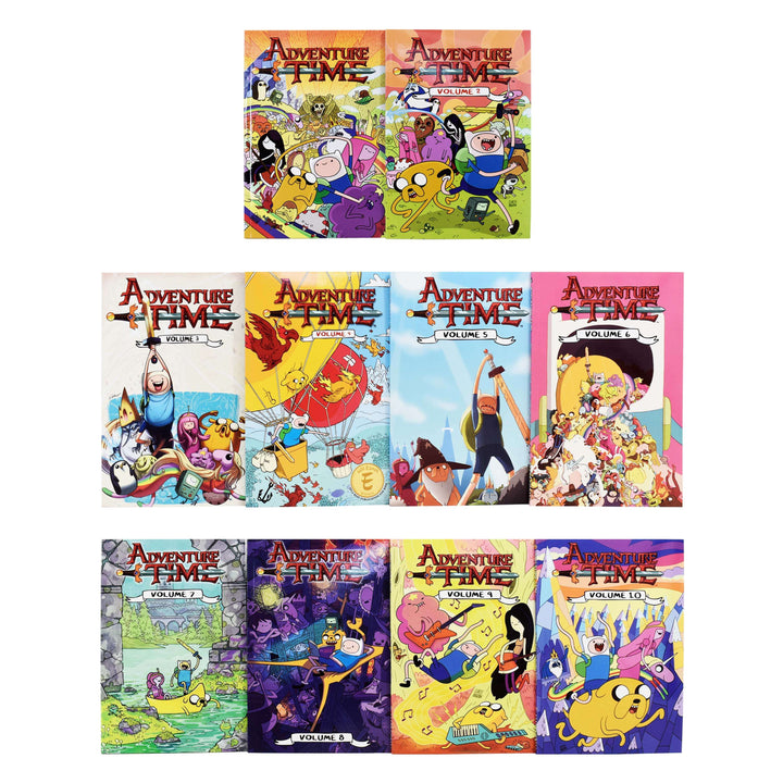 Adventure Time Series Volume 1-10 Graphic Novel Books Collection Box Set by Ryan North - Ages 7-9 - Paperback 7-9 Titan Comics