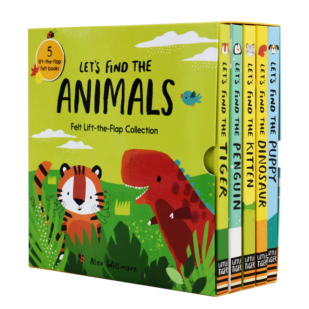 Lets Find the Animals 5 Books Box Set - Ages 0-5 - Board Books - Little Tigers 0-5 Little Tiger