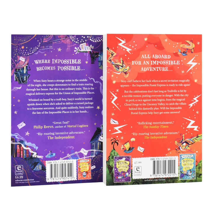 Train To Impossible Places 2 Books Collection Set By P.G. Bell - Ages 7-9 - Paperback 7-9 Usborne